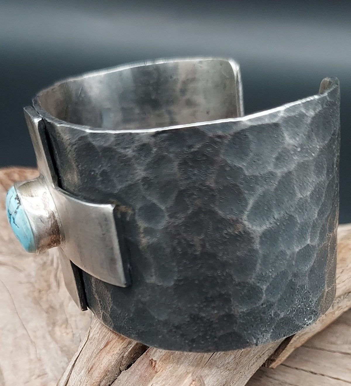 Cross "E" Sterling Silver & Turquoise Cuff - CSM1