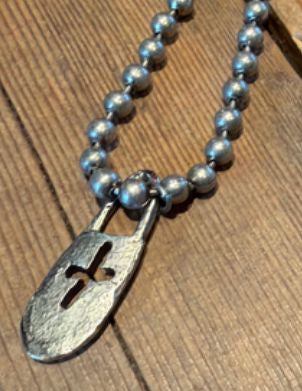 Cross Pendant/Ball Chain Necklace - NV2-101C