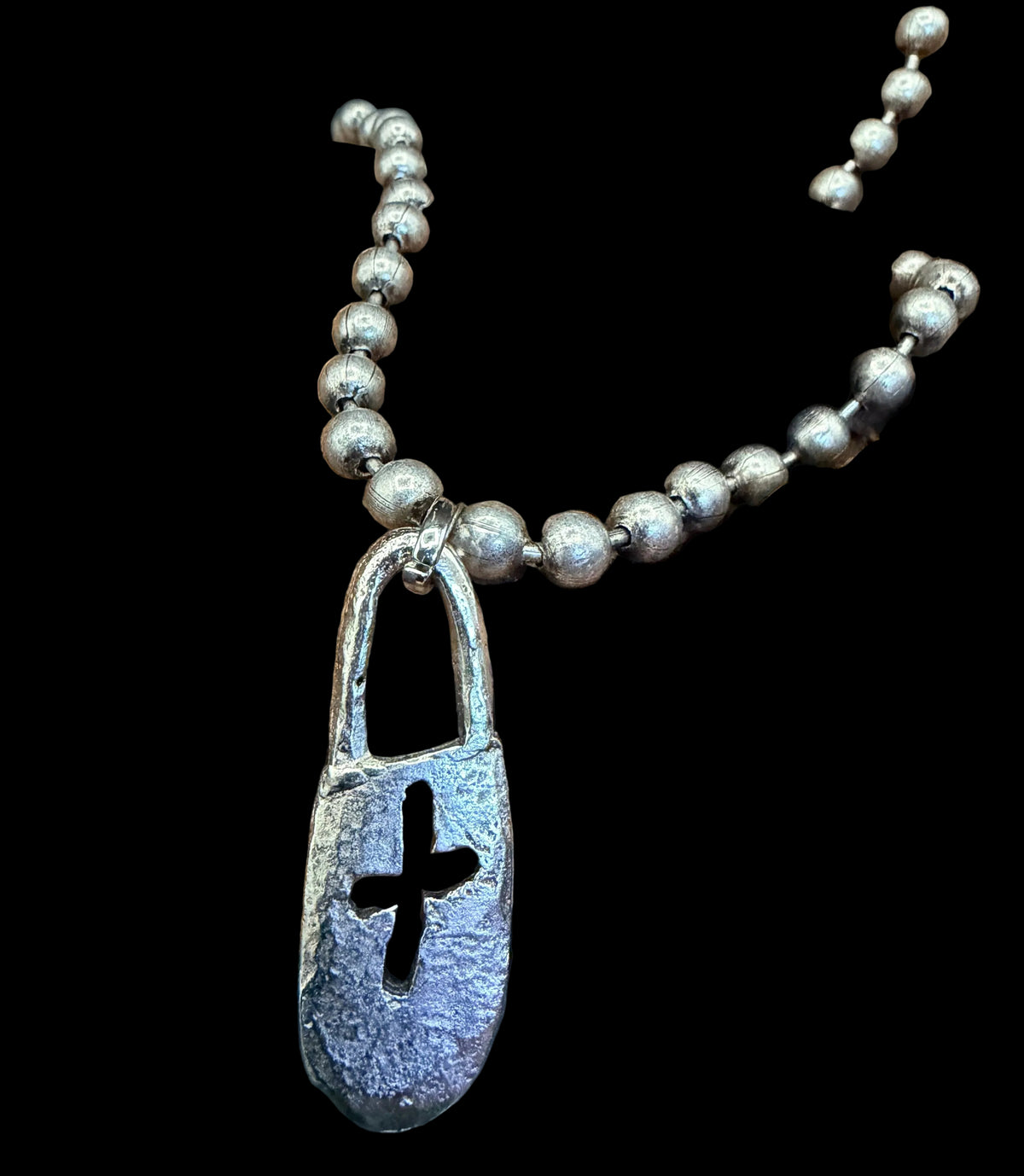 Cross Pendant/Ball Chain Necklace - NV2-101C