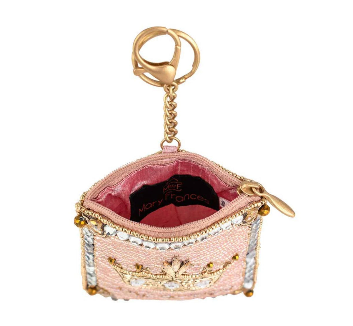 Crowned Jewel Beaded Coin Purse - MFS002435
