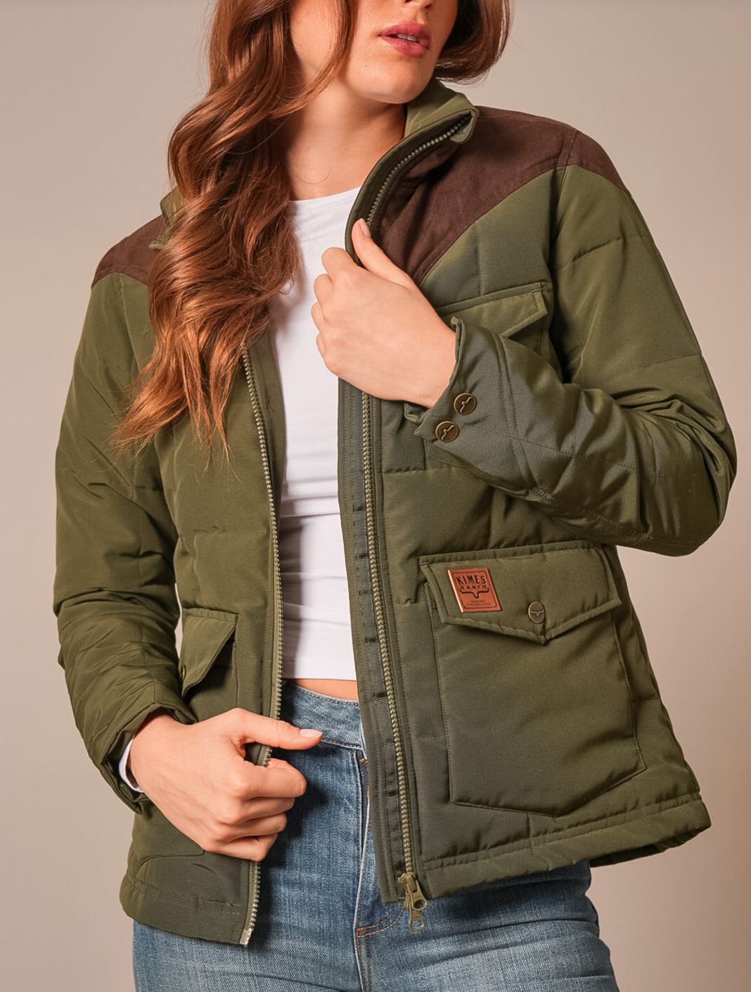 Dark Olive Lenora Jacket - WJA57V