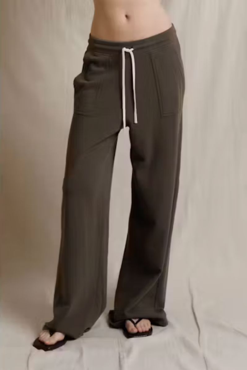 Dark Olive Noa Drawstring Pant - NOADO