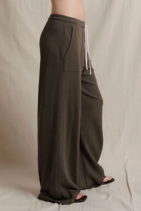 Dark Olive Noa Drawstring Pant - NOADO