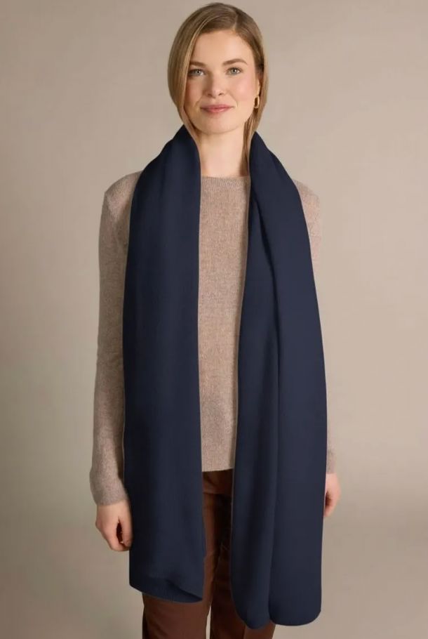 Denim Luxe Cashmere Travel Wrap - LF7345-DN