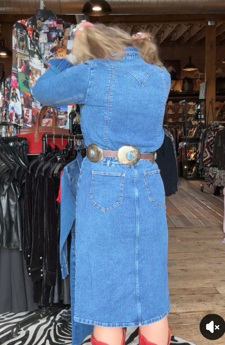 Denim Midi Dress - Tecovas - 40375