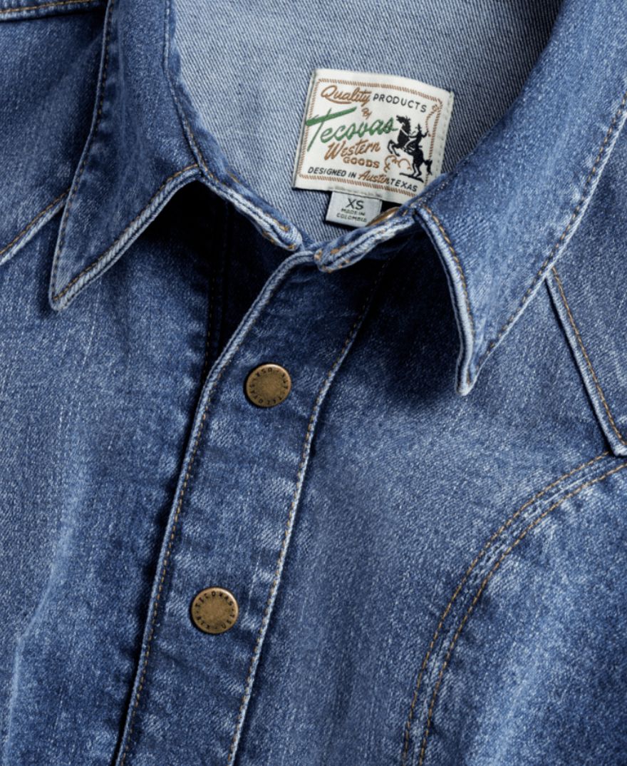 Denim Midi Dress - Tecovas - 40375