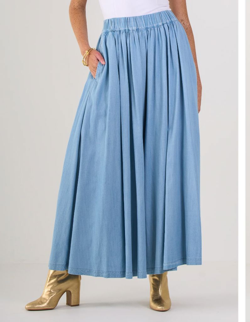 Denim Palazzo Pant / Skirt - 24410