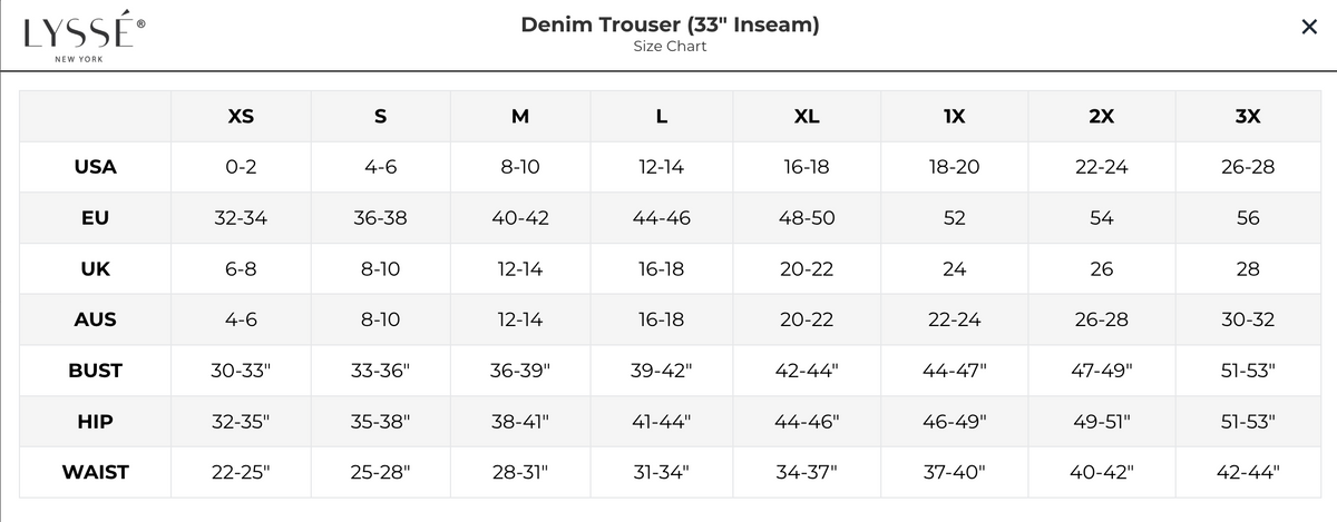 Denim Trouser (33" inseam) - LYC1420