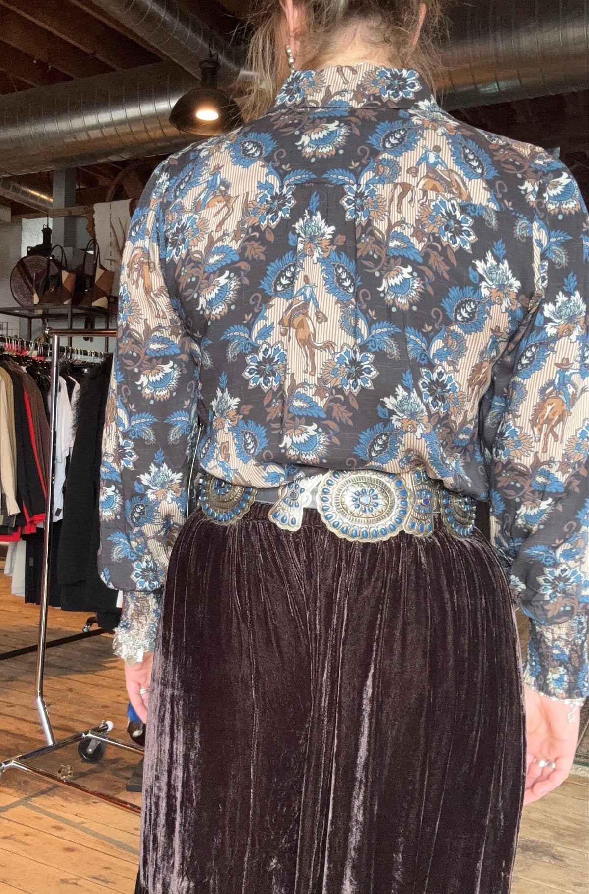 Dewitt's Damask Blouse - Double D Ranch - T4113