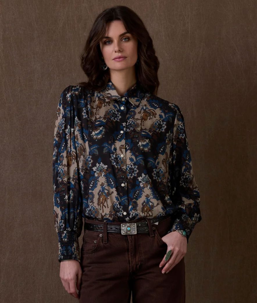 Dewitt's Damask Blouse - Double D Ranch - T4113