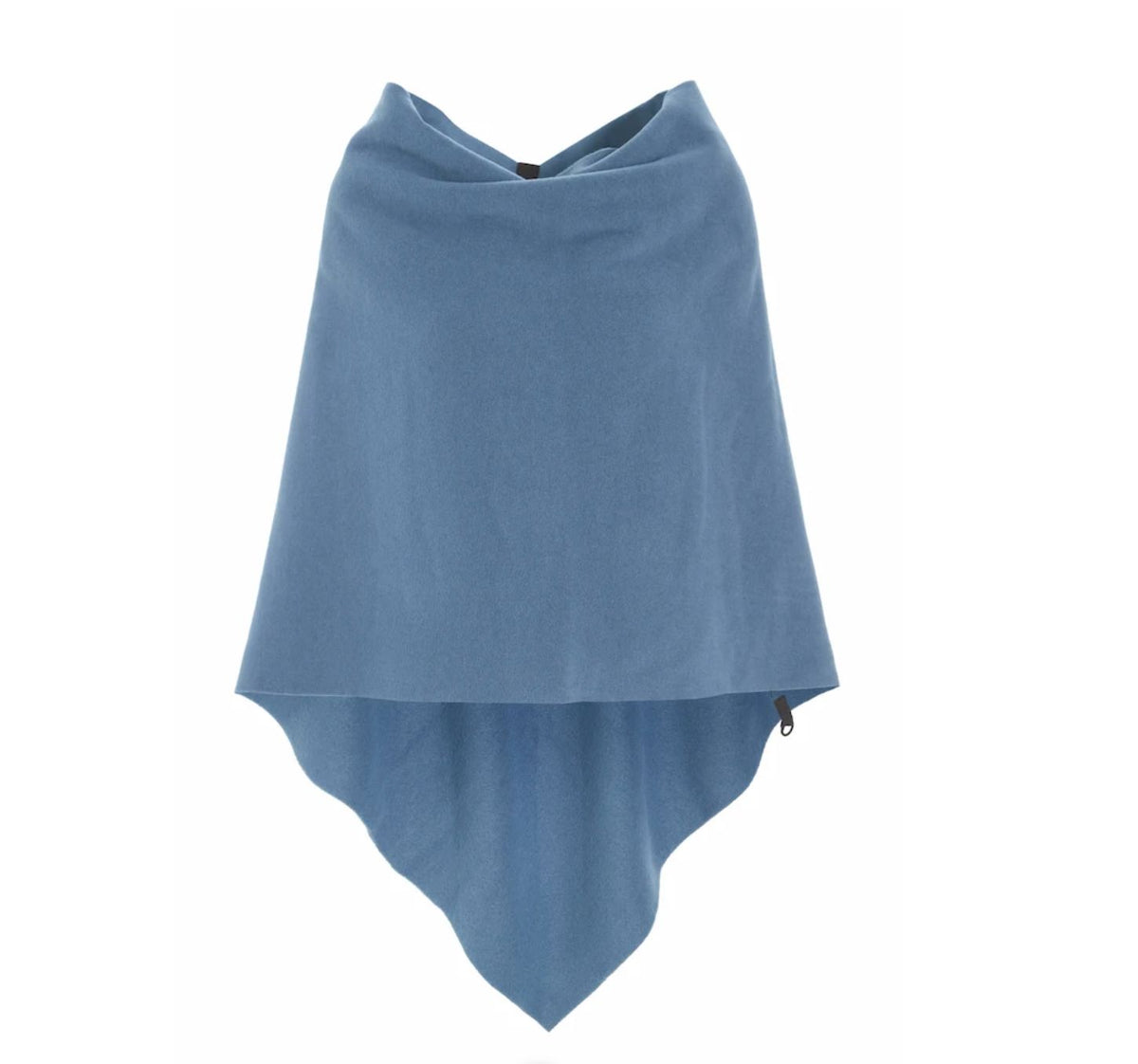 Dusty Blue Fleece Poncho -