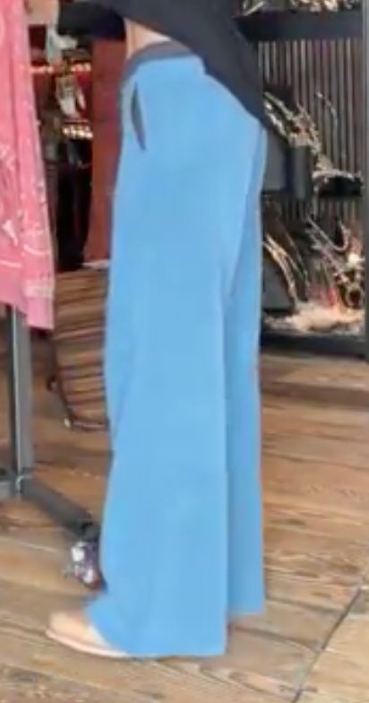 Dusty Blue Fleece Trouser - 2116DB
