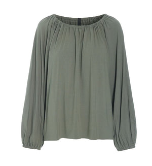 Dusty Green All Day Blouse - Henriette Steffensen - 96104G