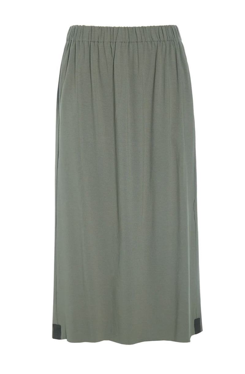 Dusty Green Jersey Pocket Skirt - Henriette Steffensen - 98065G