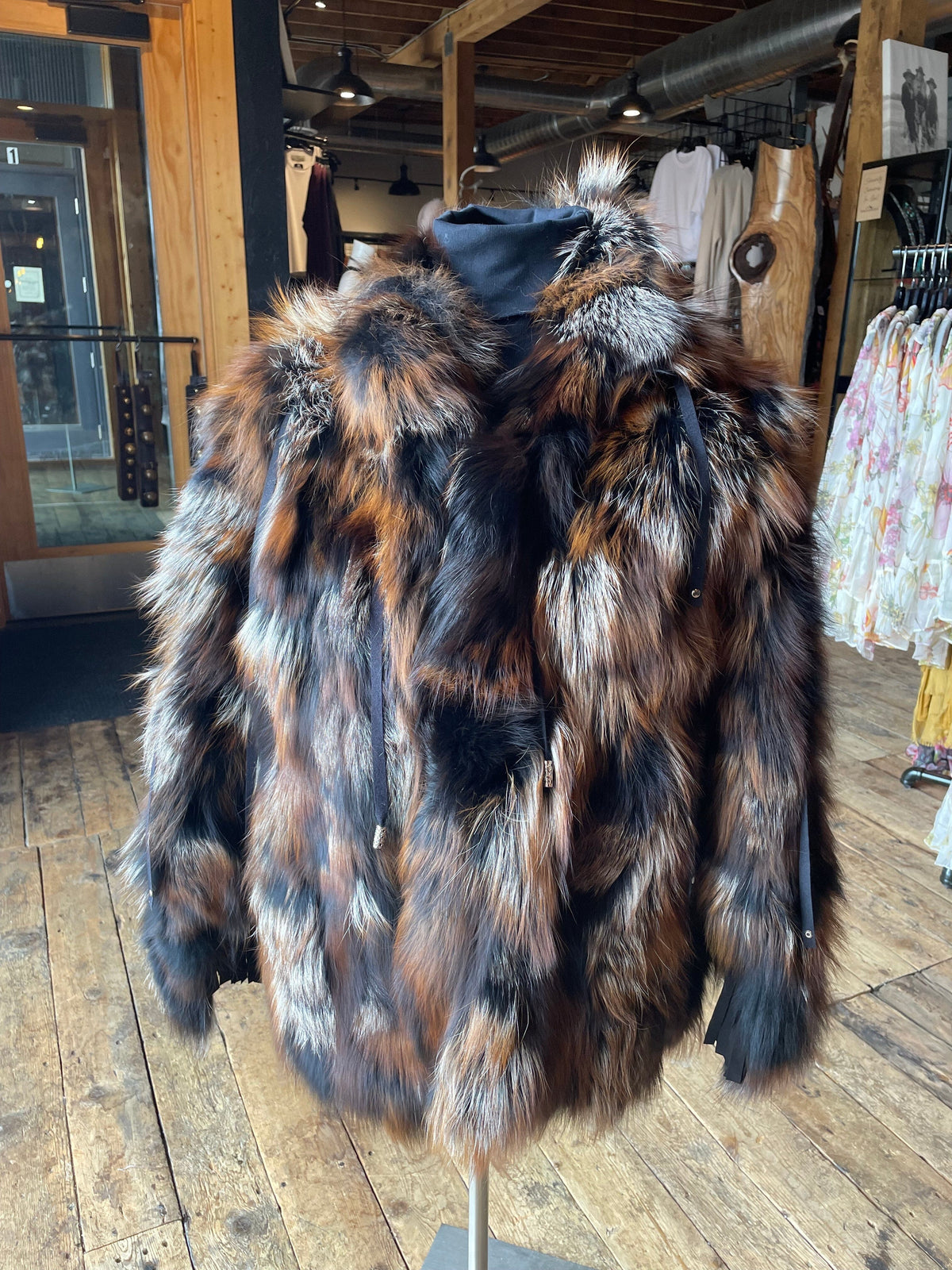 Earth Toned Fox Jacket - MK7588