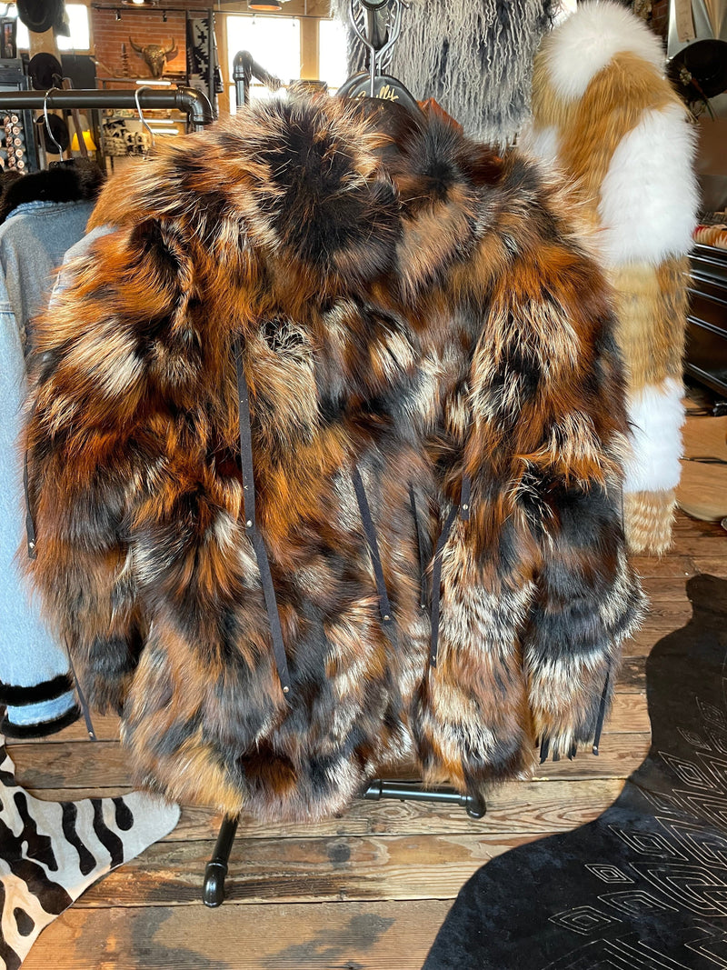 Earth Toned Fox Jacket - MK7588