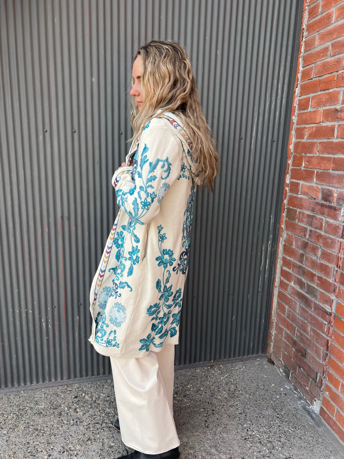 Ecru Biya Hooded Sweater - C56725