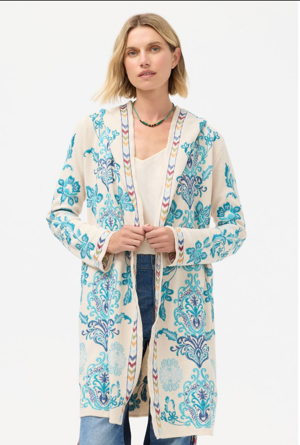 Ecru Biya Hooded Sweater - C56725