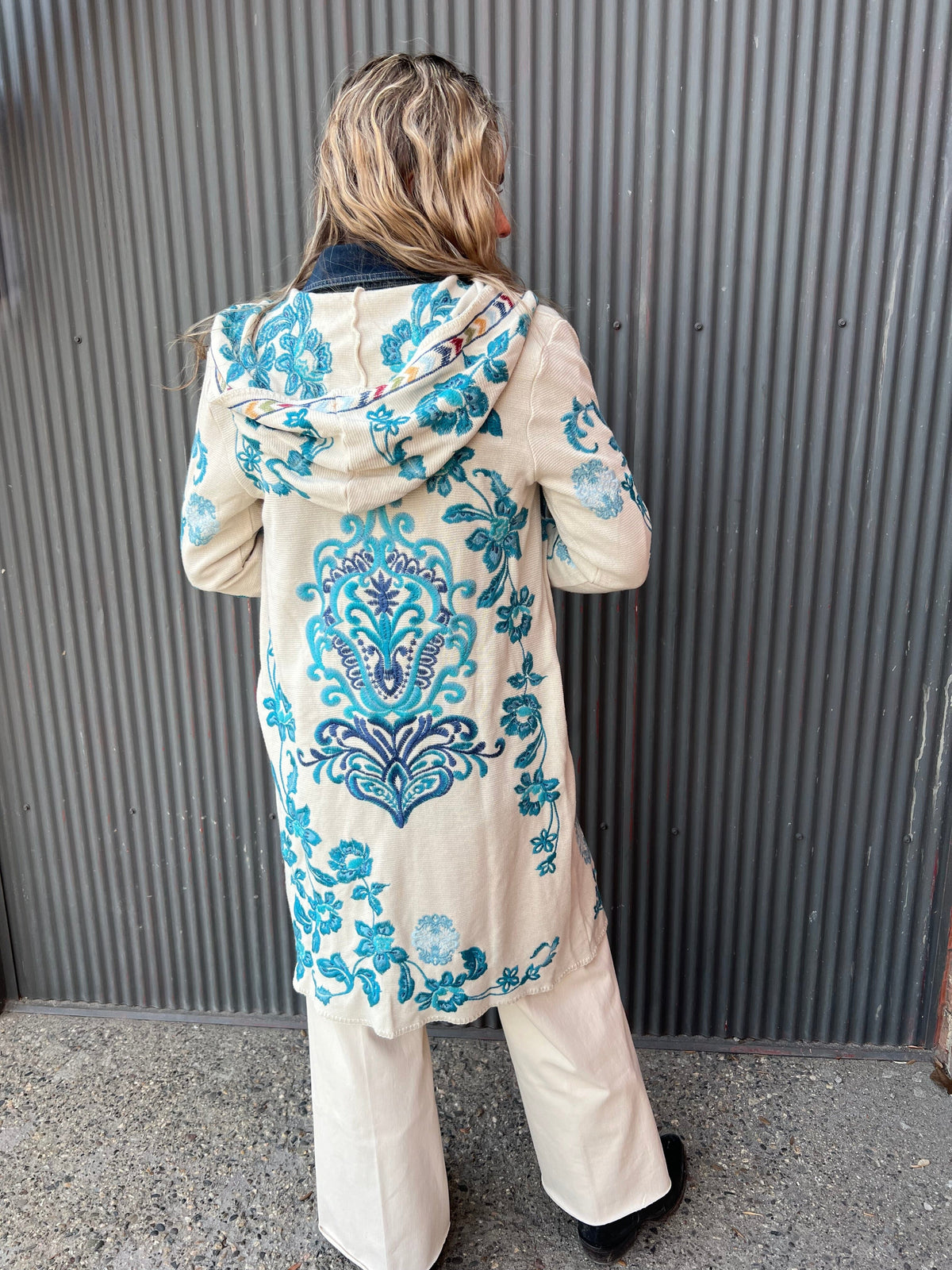 Ecru Biya Hooded Sweater - C56725