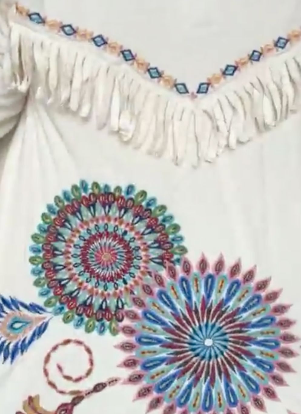 Ecru Knit Embroidered Jacket - C57526