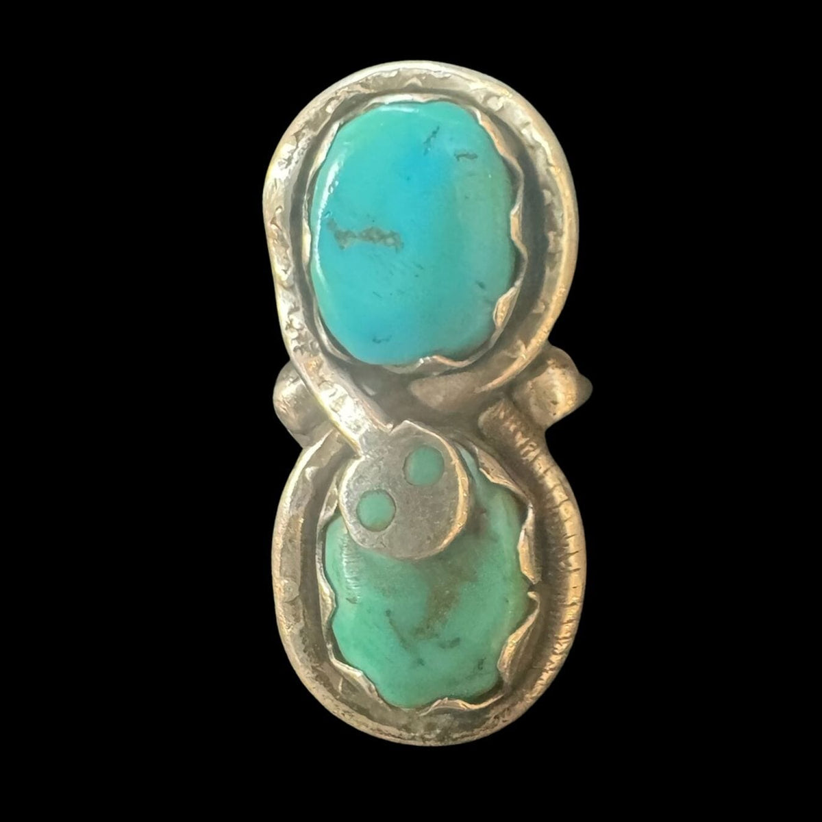 Effie 2 Stone Turquoise Ring - Size 6 - RMH445