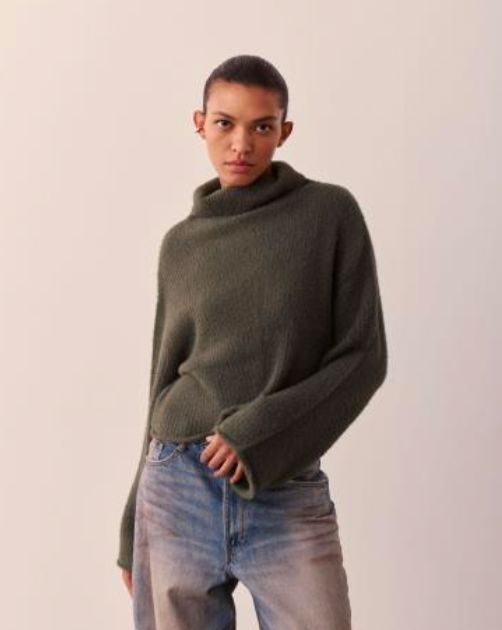 Elga Khaki Green Sweater - ELGKG