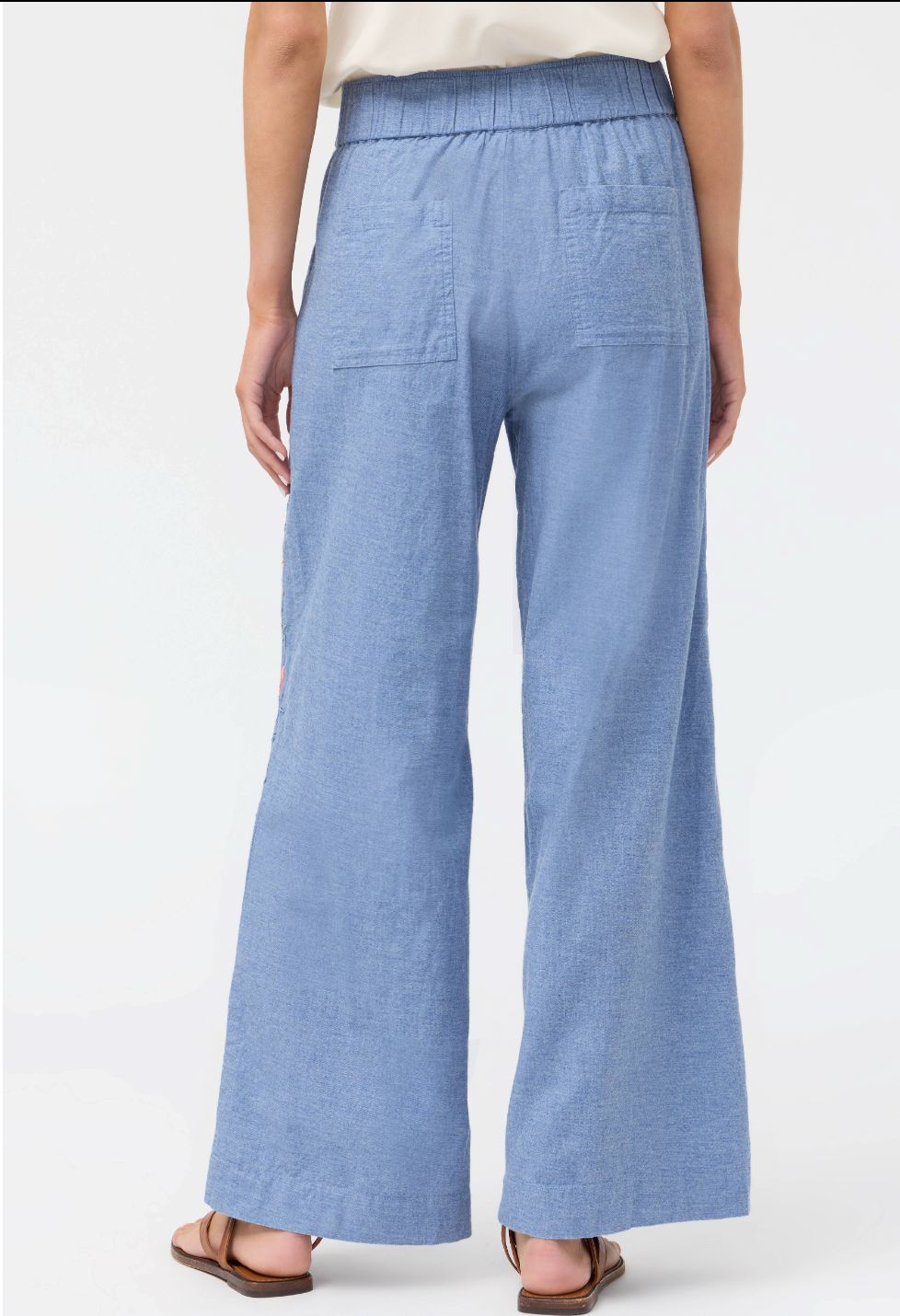 Elizabeth Wide Leg Pleated Pant - W65225