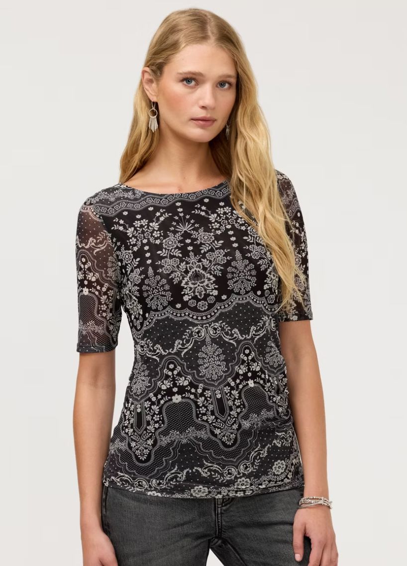 Elizabetta Mesh Tee - 17626