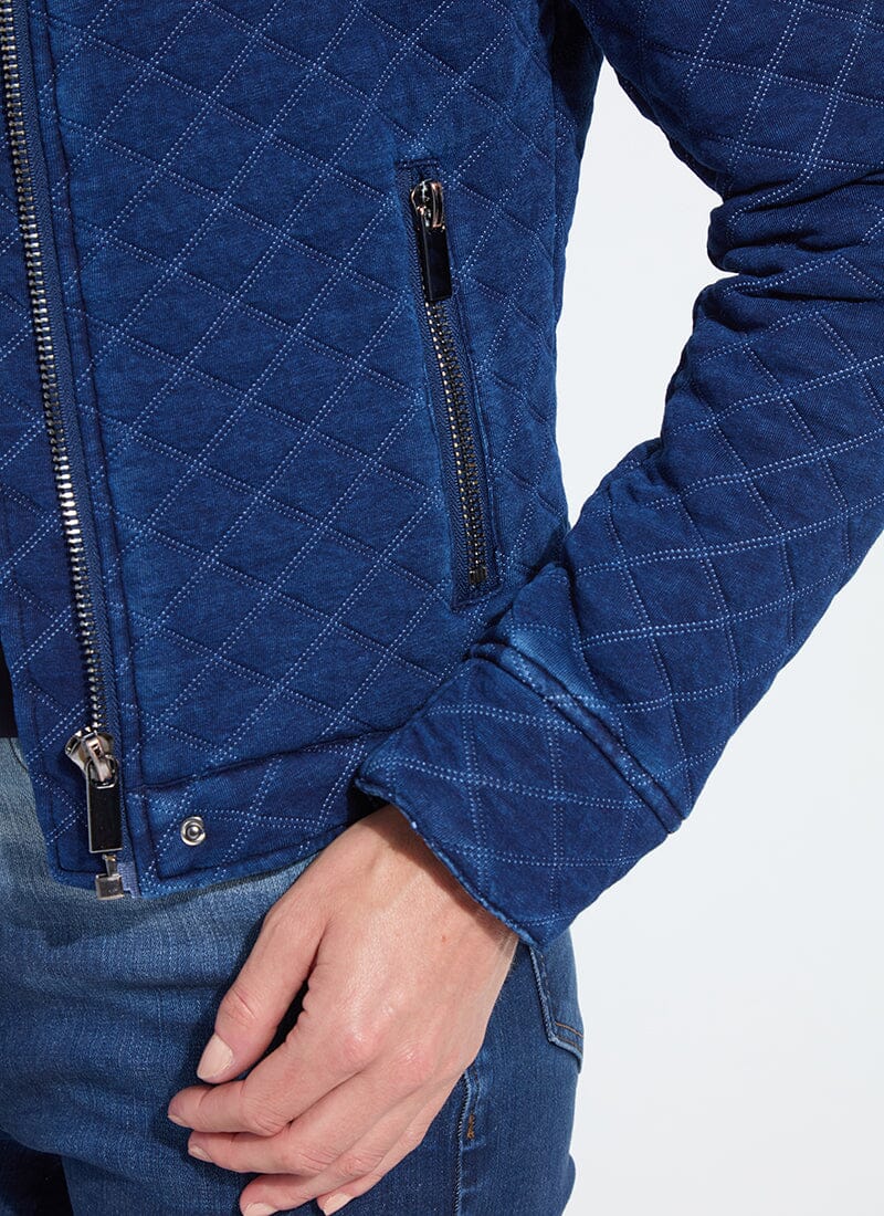 Elora Quilted Indigo Jacket - LY3754