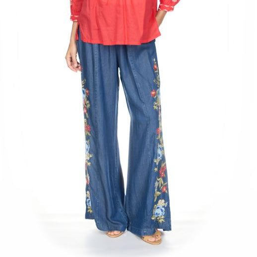 Embroidered Denim Pant - W65426