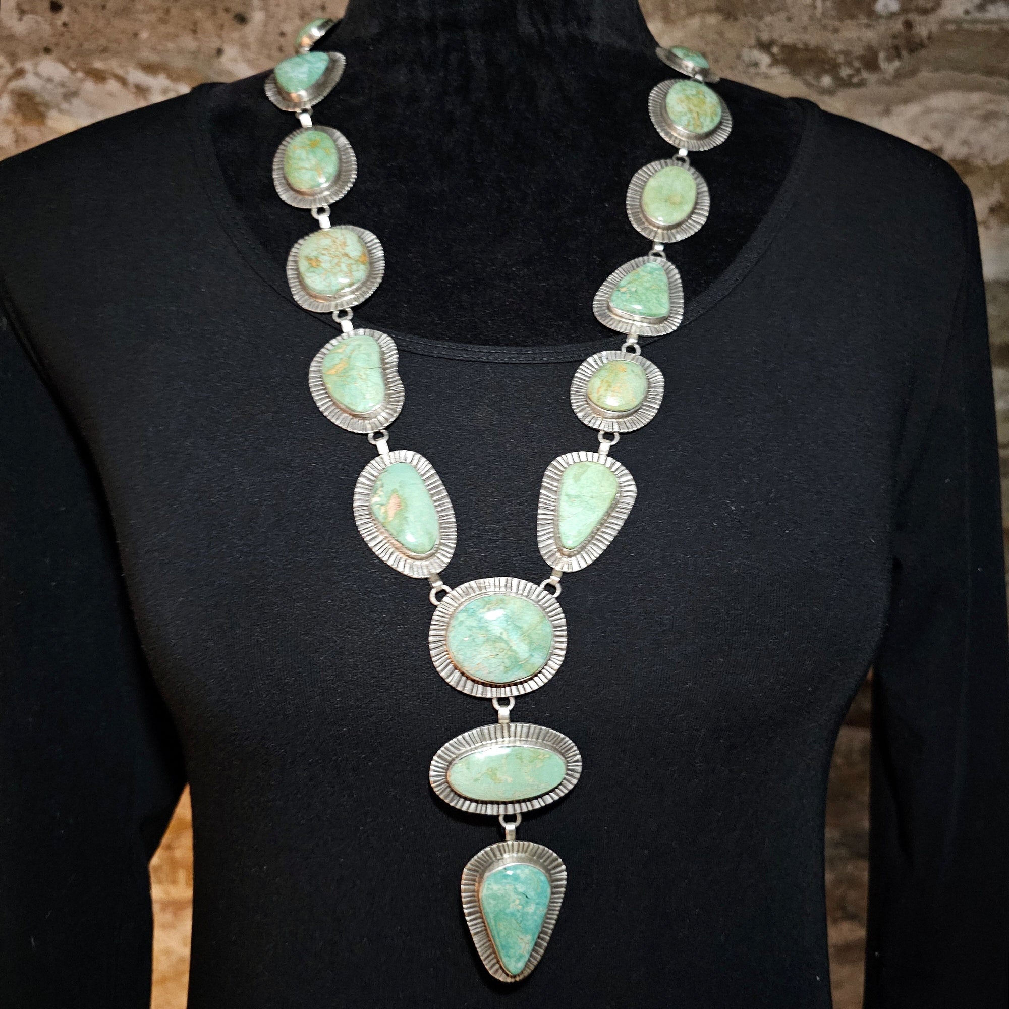 Emerald Valley Turquoise Lariat - NSW28