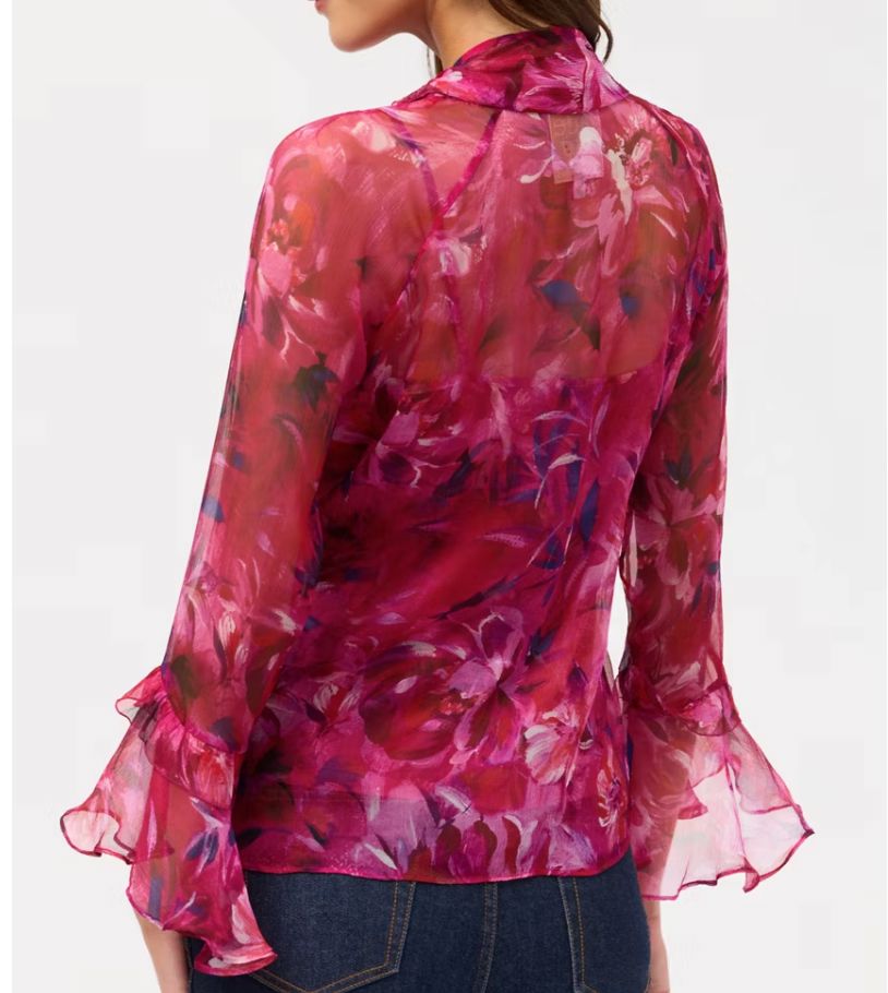 Emerie Rose Ruffle Blouse - Johnny Was - L16425