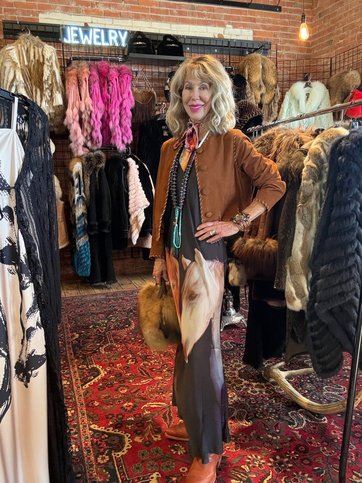 Esme Tan Suede Jacket - 407321