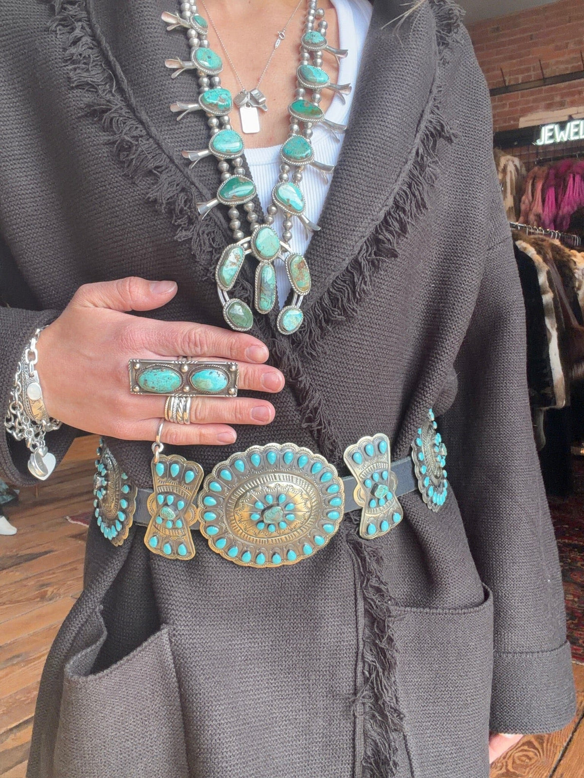 Espresso Fringed Cardigan Sweater - LY3999