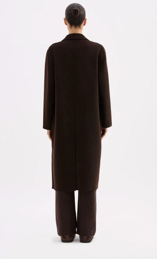 Espresso Riley Wool Coat - 26798