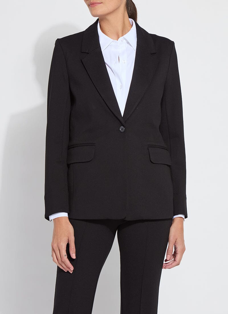 Essential Black Ponte Blazer - LY3579
