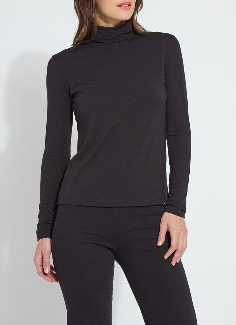 Essential Long Sleeve T-Neck - Black - LY3482B