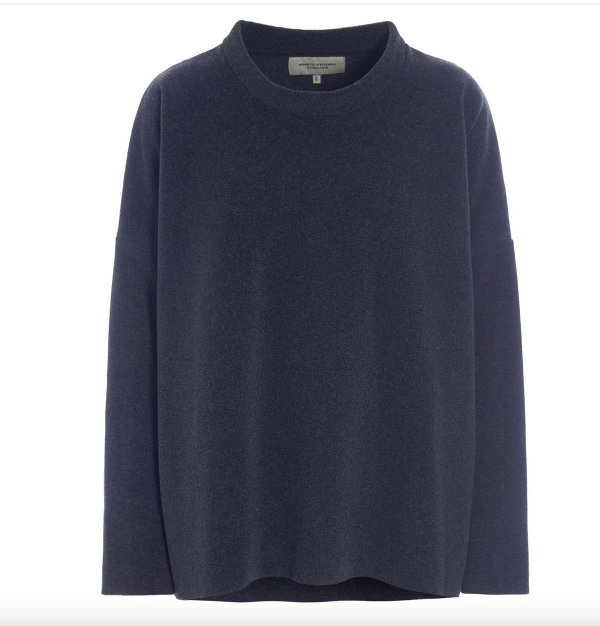 Evening Blue Mock Fleece Top - Henriette Steffensen - 1405EB
