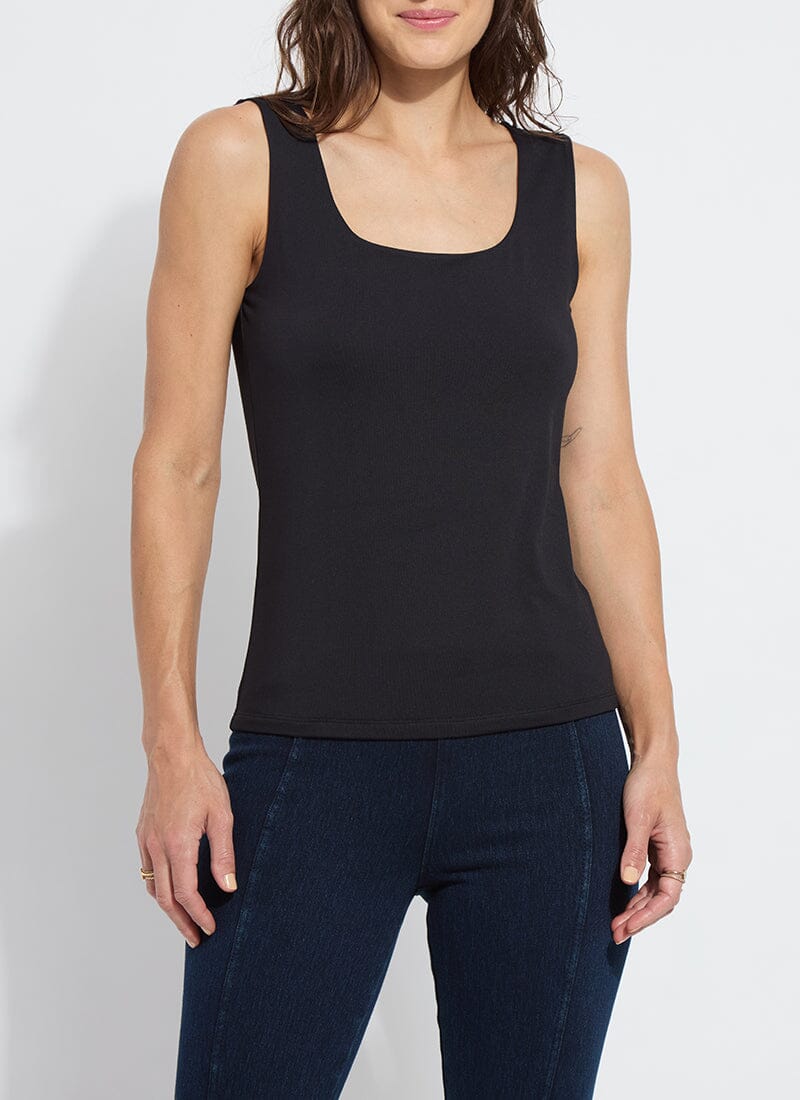 Evie Black Tank - Lysse - LY3560B