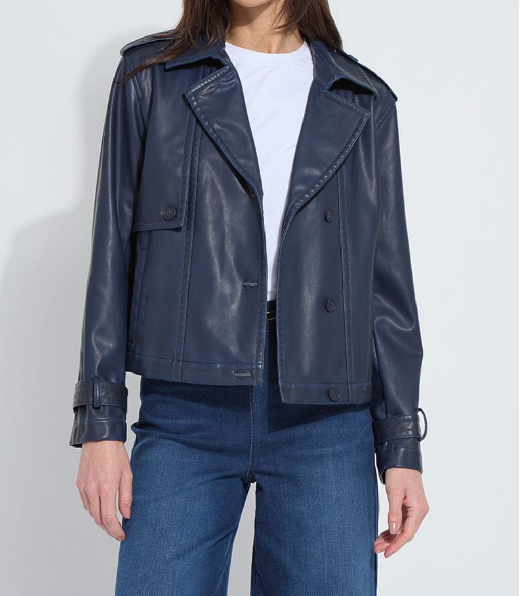 Evonne Oversized Cropped Trench Jacket - LY3687