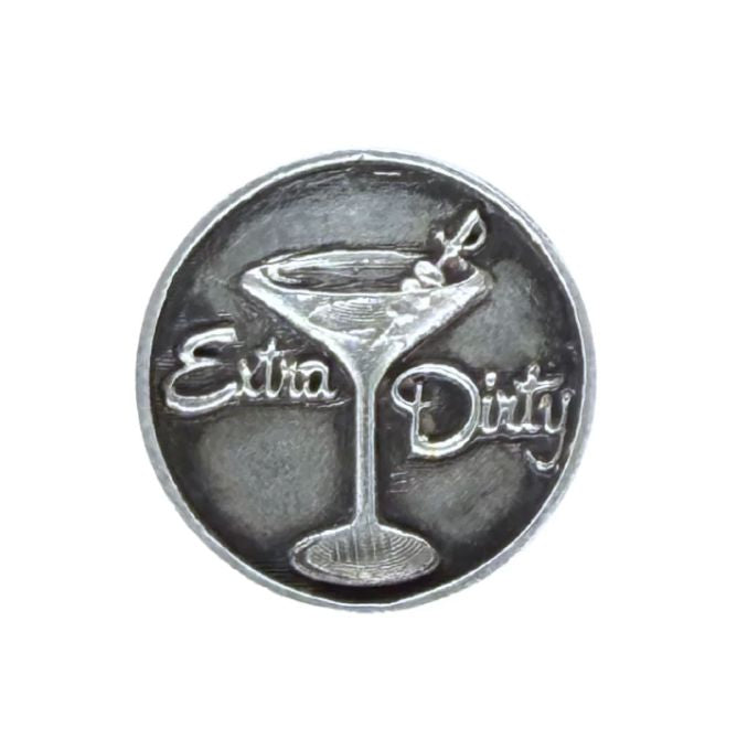 Extra Dirty Martini Sterling Silver Hat Pin - HPLT9
