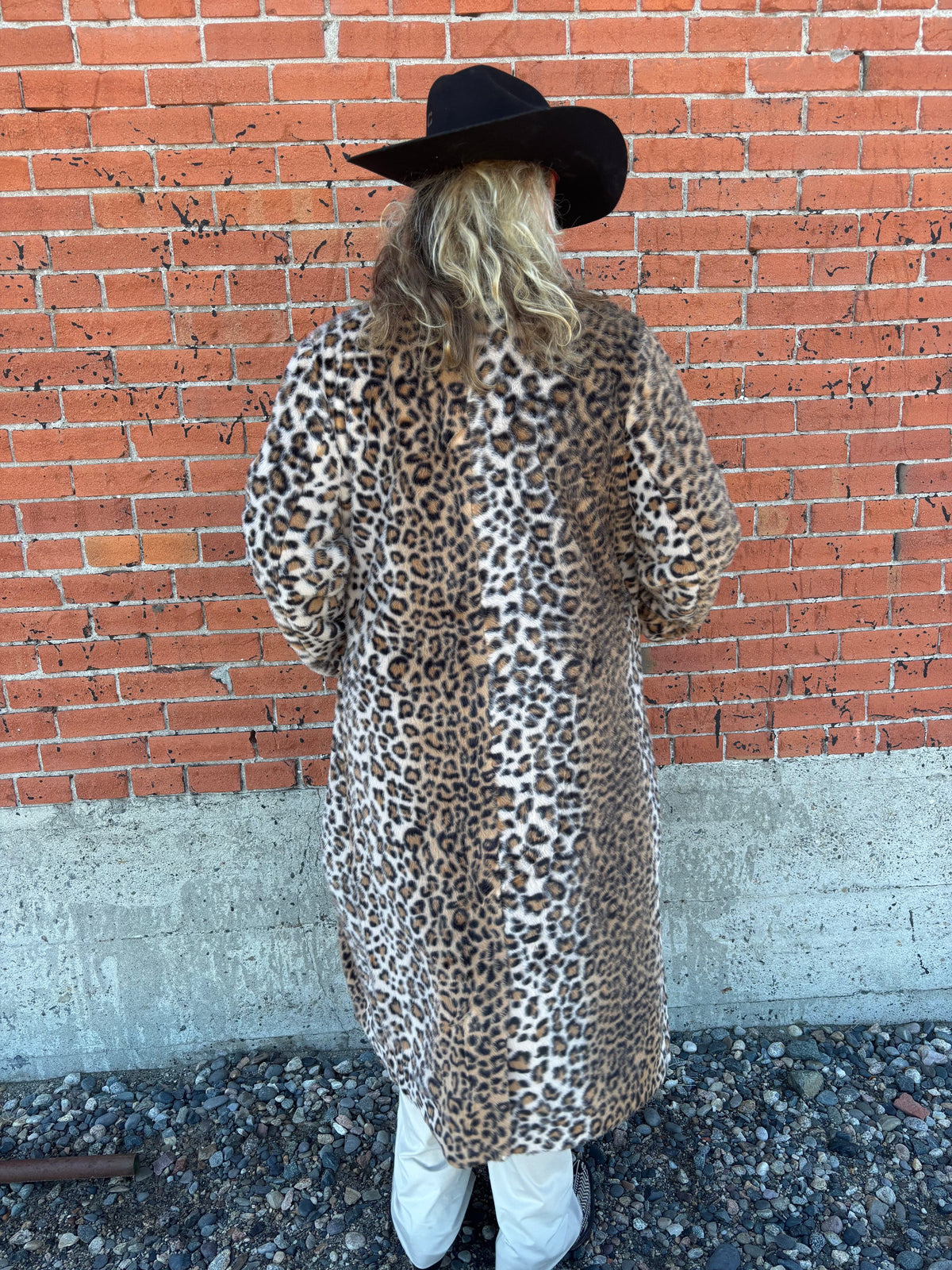 Faux Fur leopard Coat - 36229