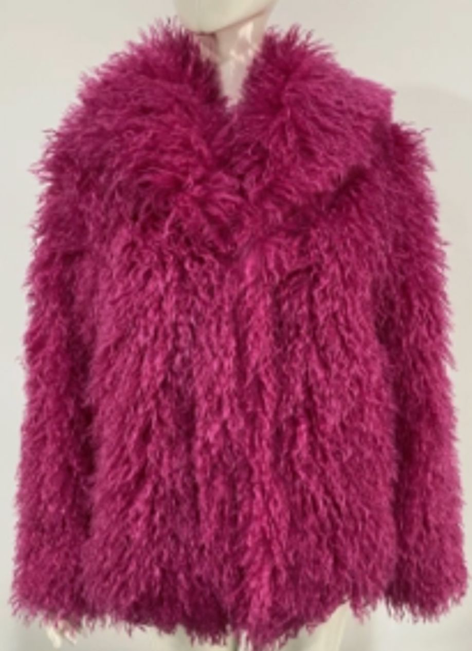 Faux Fur Magenta Jacket - 194537M