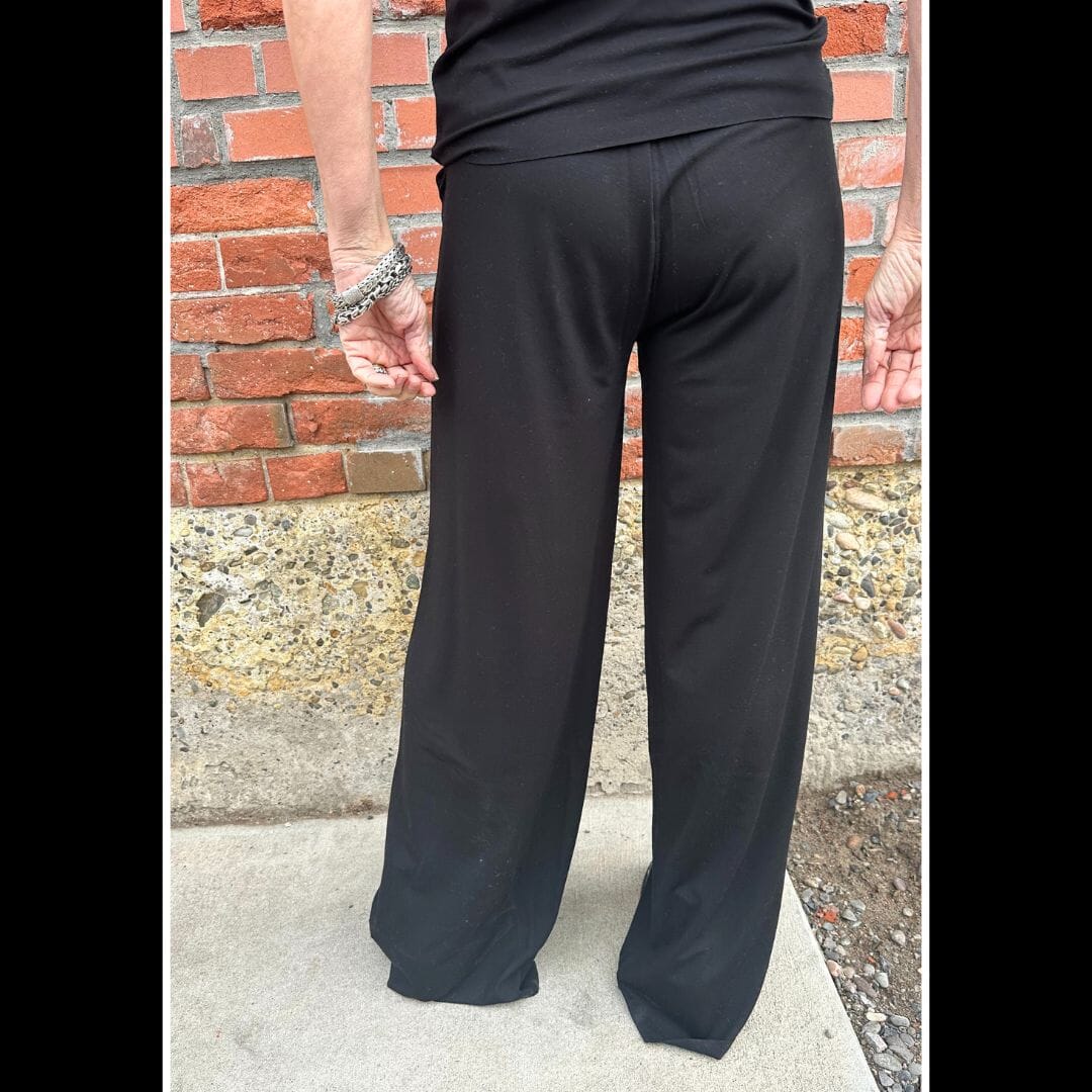 Black Flare Jersey Trouser - Henriette Steffensen - 99013B – STONE
