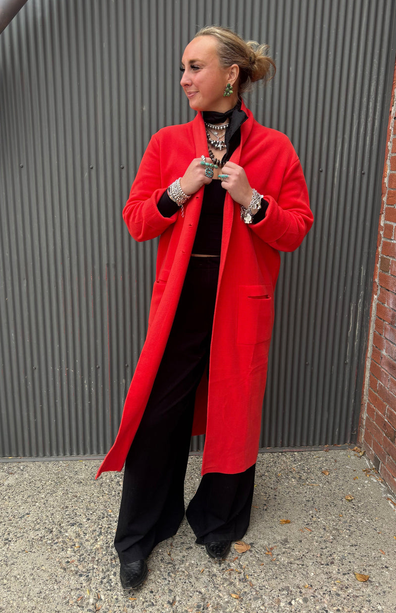 Fleece Duster - Tomato - Henriette Steffensen - 7162TM