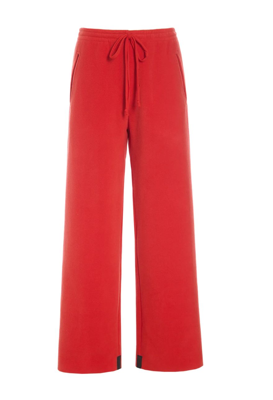 Fleece Flare Trousers - Tomato - Henriette Steffensen - 2116TM