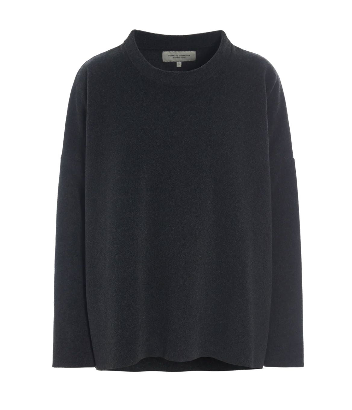 Fleece Mock Top - Soft Black - Henriette Steffensen - 1405SB