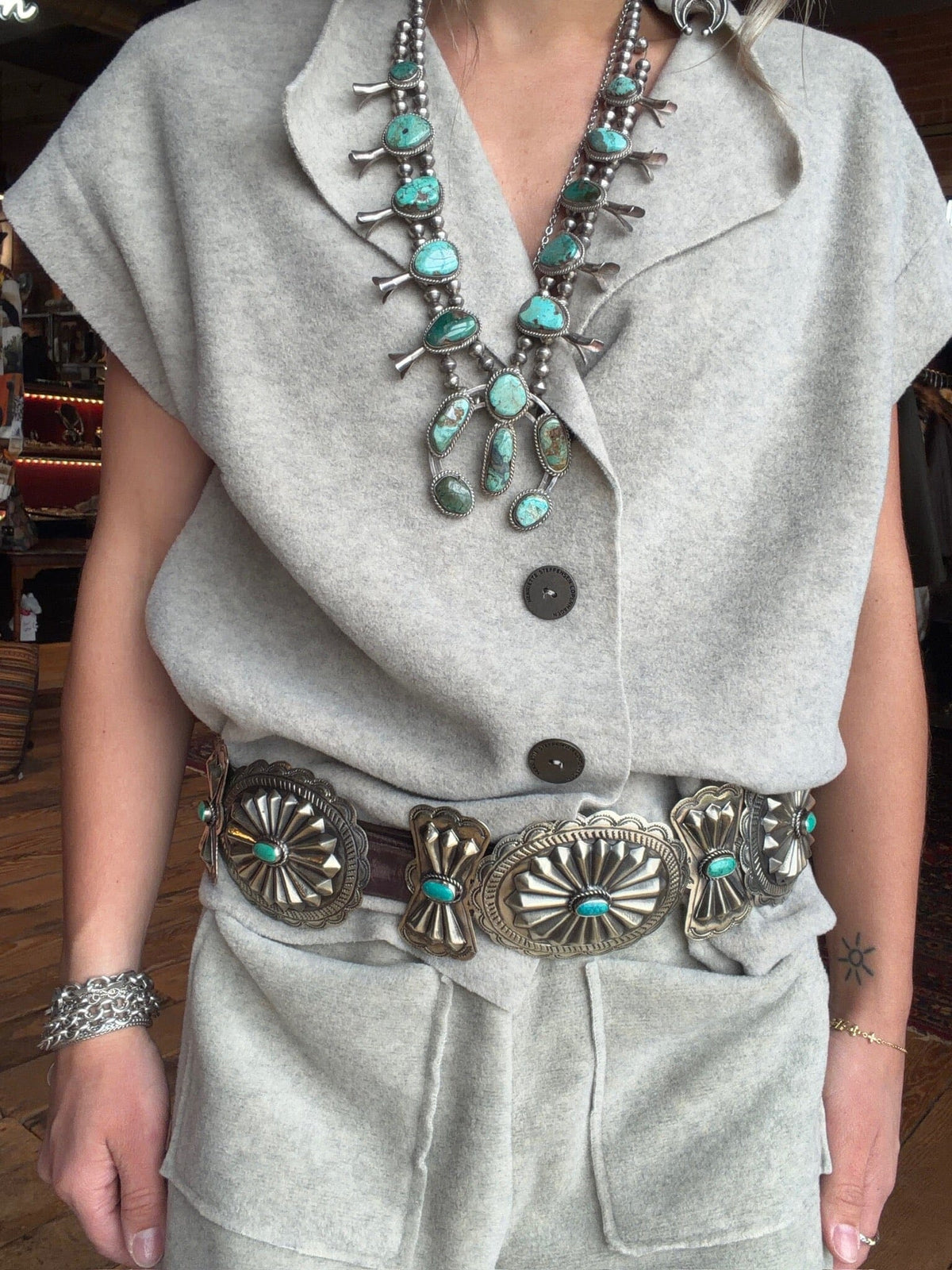 Fleece Short Sleeve Cardi - Sand - Henriette Steffensen -7170S