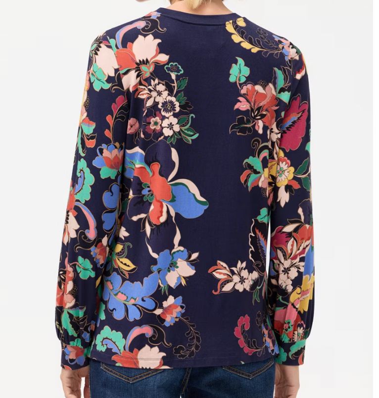 Floral Puffed Sleeve Mock - Johnny Was - T18625