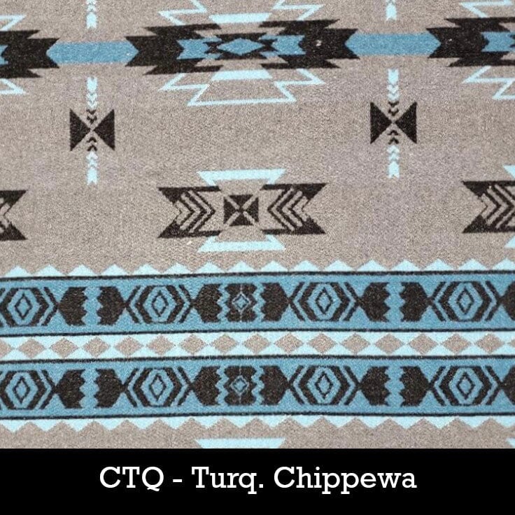 Flounce Wrap - Turquoise Chippewa - Rhonda Stark - RSFCTQ